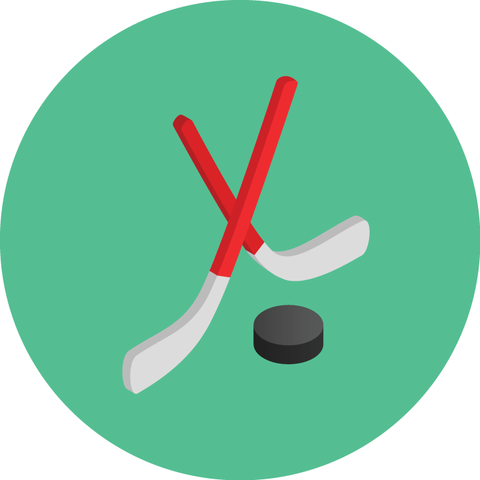 Hockey Sticks Icon